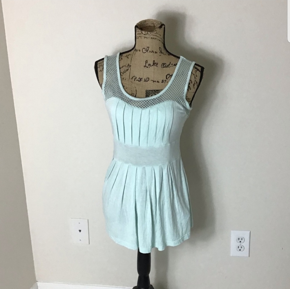 Venus Aqua Babydoll Blouse